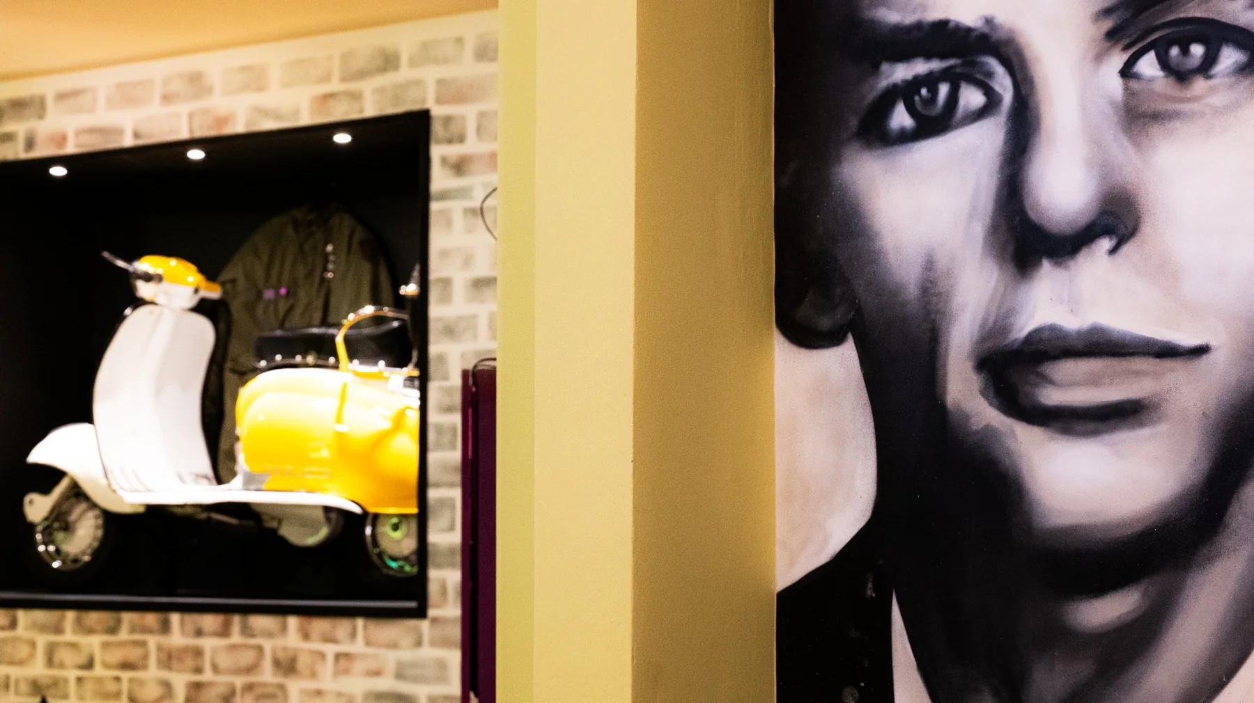 Distinctive mod-inspired decor at The Jolly Brewer